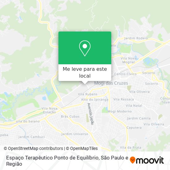 Espaço Terapêutico Ponto de Equilíbrio mapa