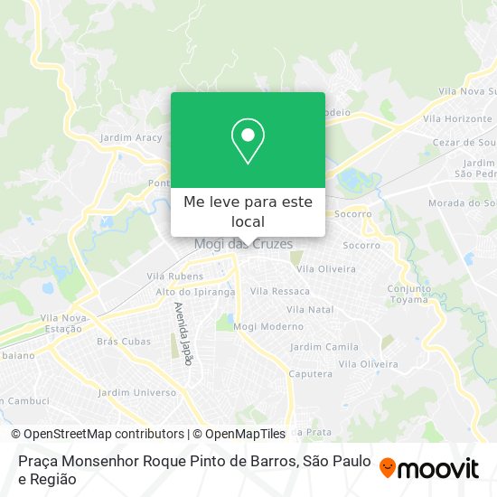 Praça Monsenhor Roque Pinto de Barros mapa