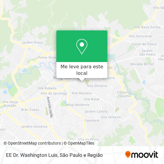 EE Dr. Washington Luís mapa