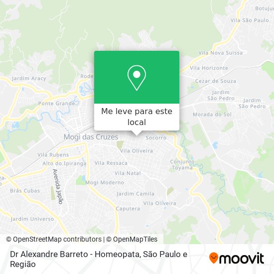Dr Alexandre Barreto - Homeopata mapa