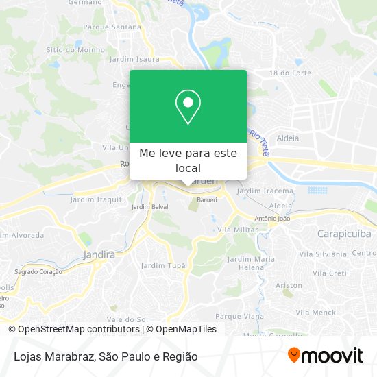 Lojas Marabraz mapa