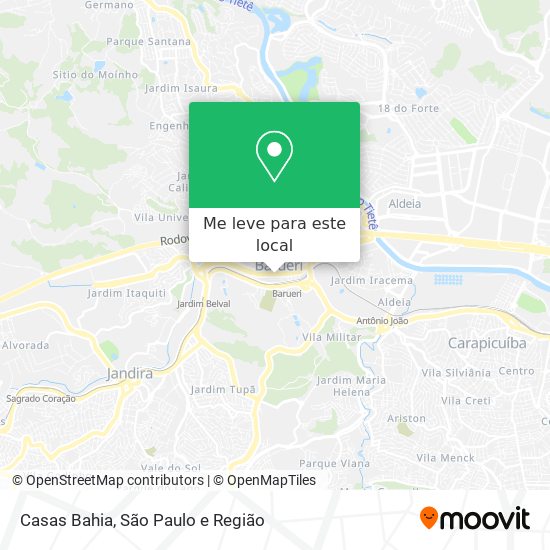 Casas Bahia mapa