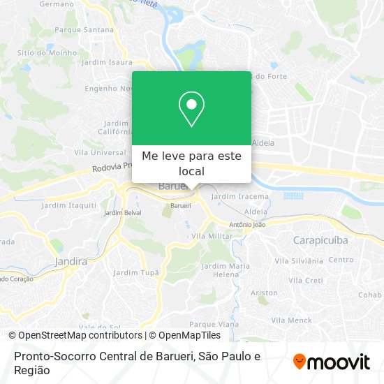 Pronto-Socorro Central de Barueri mapa