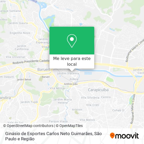 Ginásio de Esportes Carlos Neto Guimarães mapa