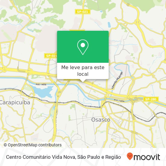 Centro Comunitário Vida Nova mapa