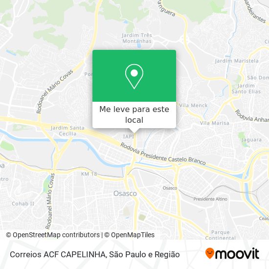 Correios ACF CAPELINHA mapa