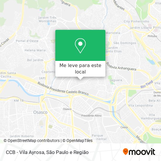 CCB - Vila Ayrosa mapa