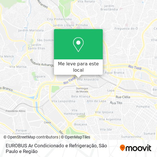 EUROBUS Ar Condicionado e Refrigeração mapa