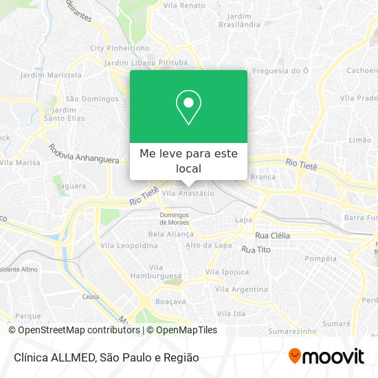 Clínica ALLMED mapa