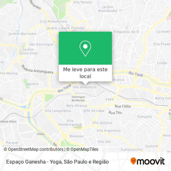 Espaço Ganesha - Yoga mapa
