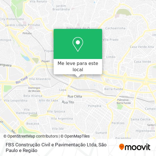 FBS Construção Civil e Pavimentação Ltda mapa