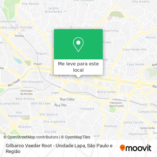 Gilbarco Veeder Root - Unidade Lapa mapa