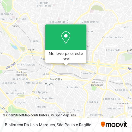 Biblioteca Da Unip Marques mapa