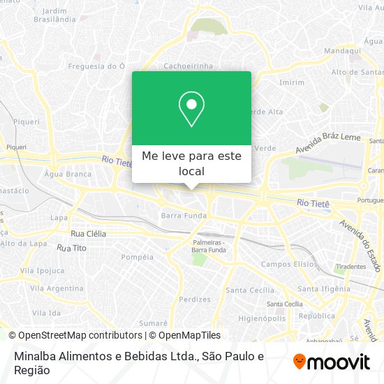 Minalba Alimentos e Bebidas Ltda. mapa