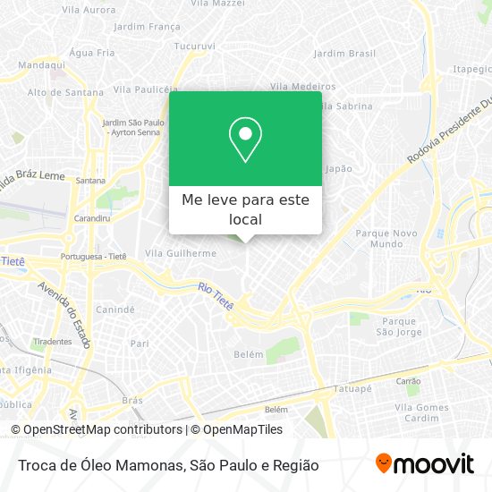 Troca de Óleo Mamonas mapa