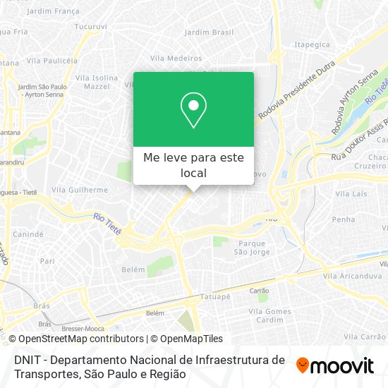 DNIT - Departamento Nacional de Infraestrutura de Transportes mapa