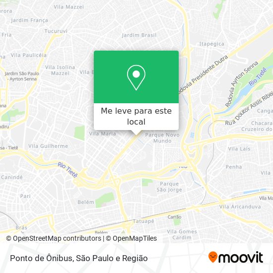 Ponto de Ônibus mapa