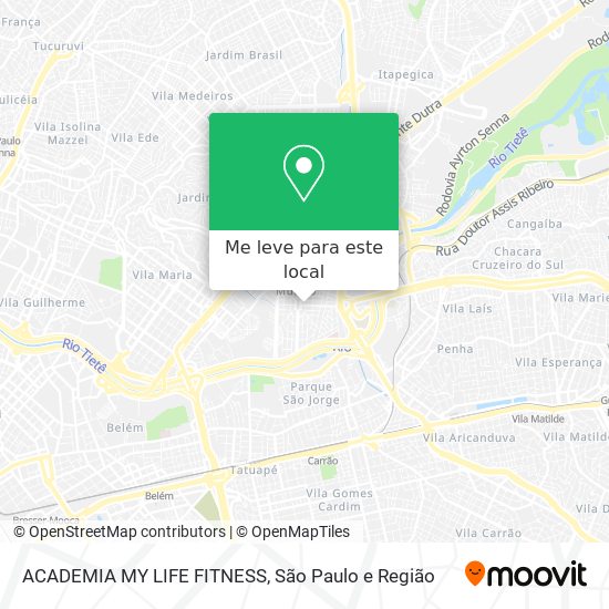ACADEMIA MY LIFE FITNESS mapa
