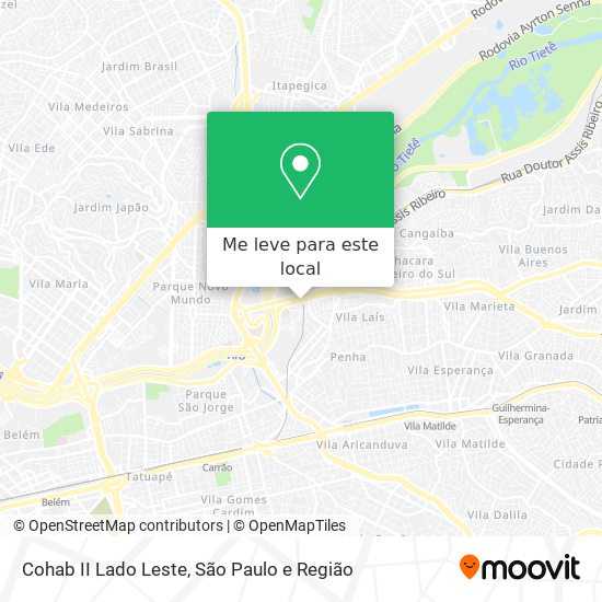 Cohab II Lado Leste mapa