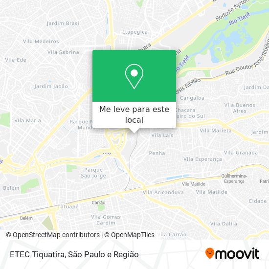 ETEC  Tiquatira mapa