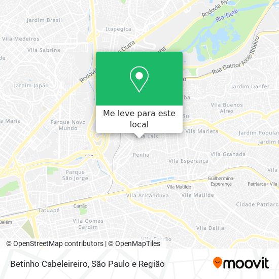 Betinho Cabeleireiro mapa
