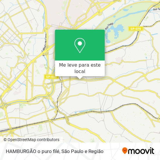 HAMBURGÃO o puro filé mapa