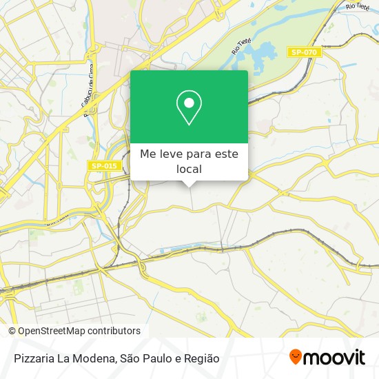 Pizzaria La Modena mapa