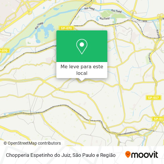 Chopperia Espetinho do Juiz mapa