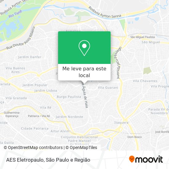 AES Eletropaulo mapa