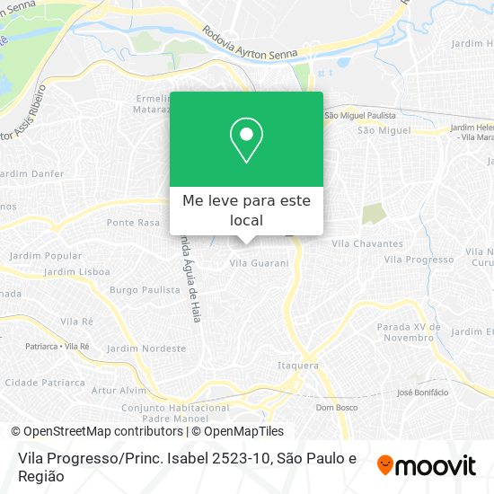 Vila Progresso / Princ. Isabel 2523-10 mapa