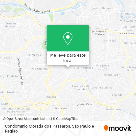 Condomínio Morada dos Pássaros mapa