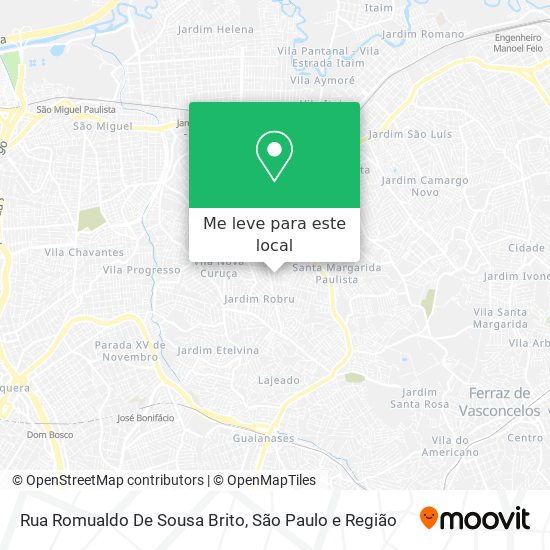 Rua Romualdo De Sousa Brito mapa