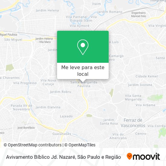 Avivamento Bíblico Jd. Nazaré mapa