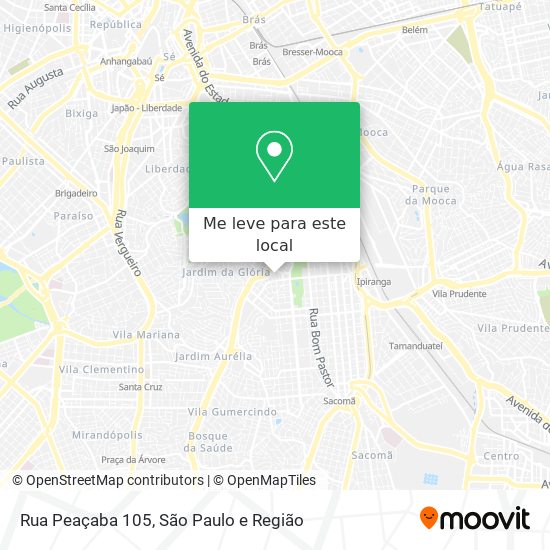 Rua Peaçaba 105 mapa