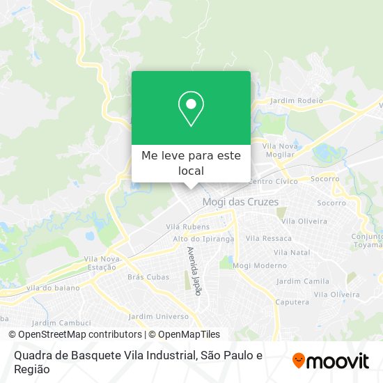 Quadra de Basquete Vila Industrial mapa