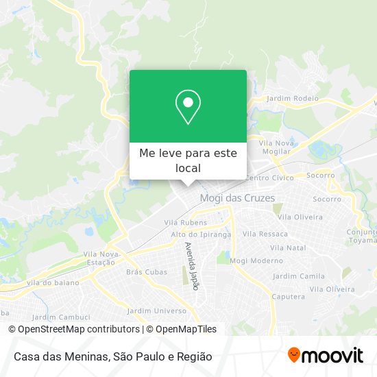 Casa das Meninas mapa