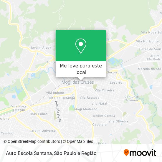 Auto Escola Santana mapa