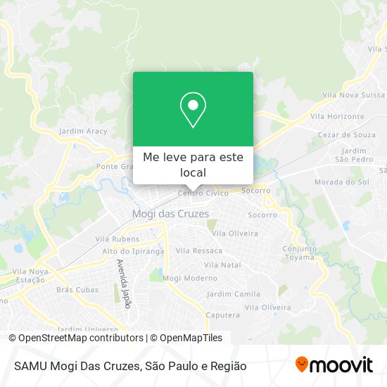 SAMU Mogi Das Cruzes mapa