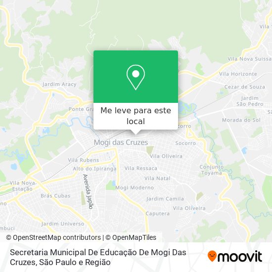 Secretaria Municipal De Educação De Mogi Das Cruzes mapa