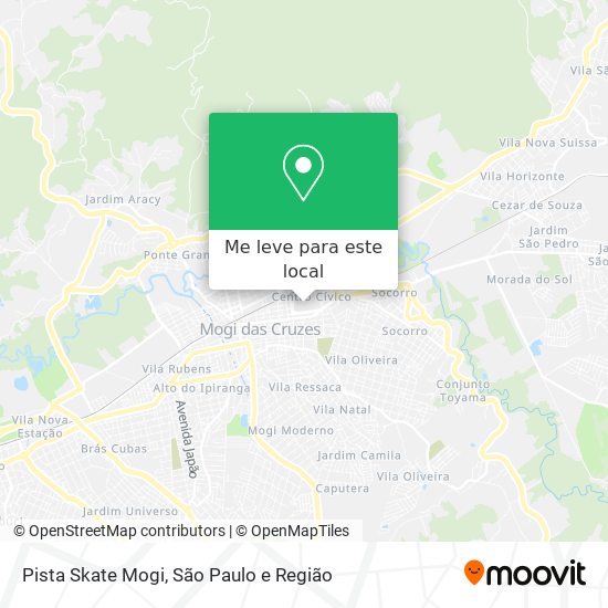 Pista Skate Mogi mapa