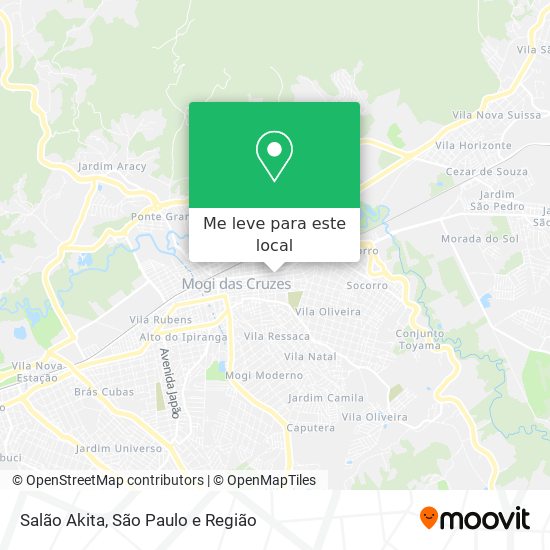 Salão Akita mapa