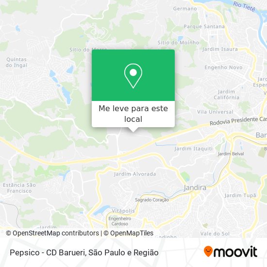 Pepsico - CD Barueri mapa