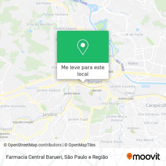 Farmacia Central Barueri mapa