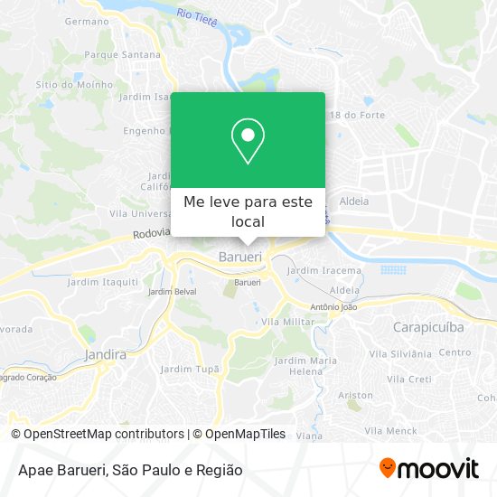 Apae Barueri mapa