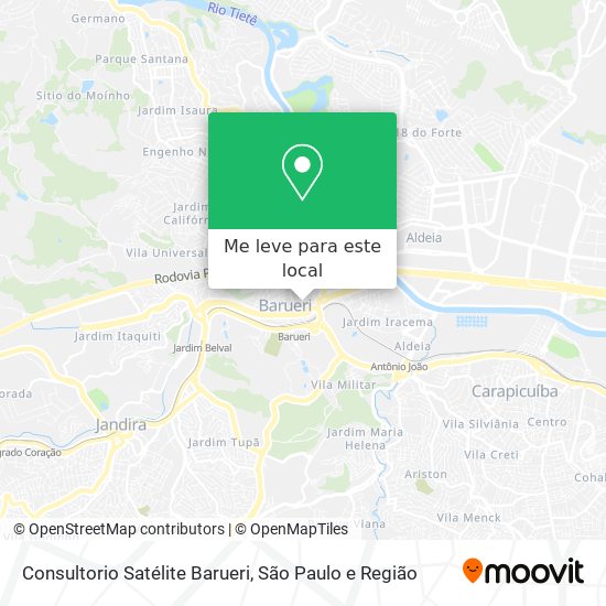 Consultorio Satélite Barueri mapa