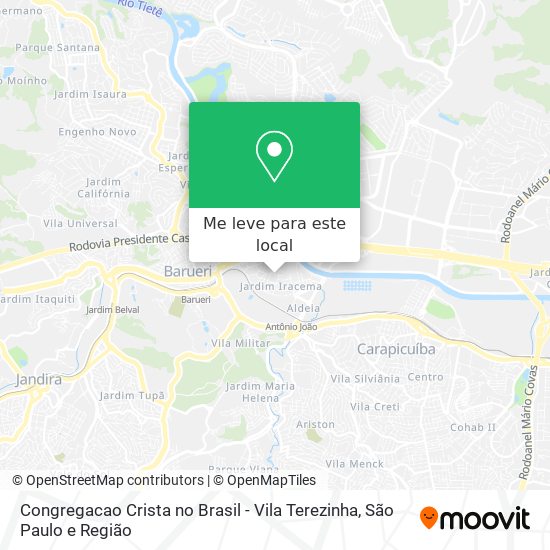 Congregacao Crista no Brasil - Vila Terezinha mapa