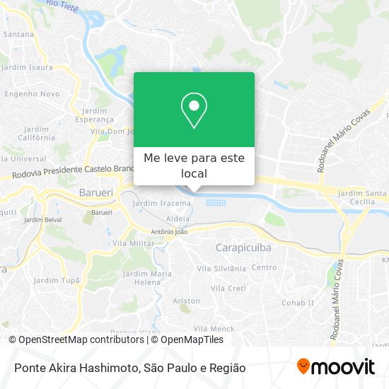 Ponte Akira Hashimoto mapa