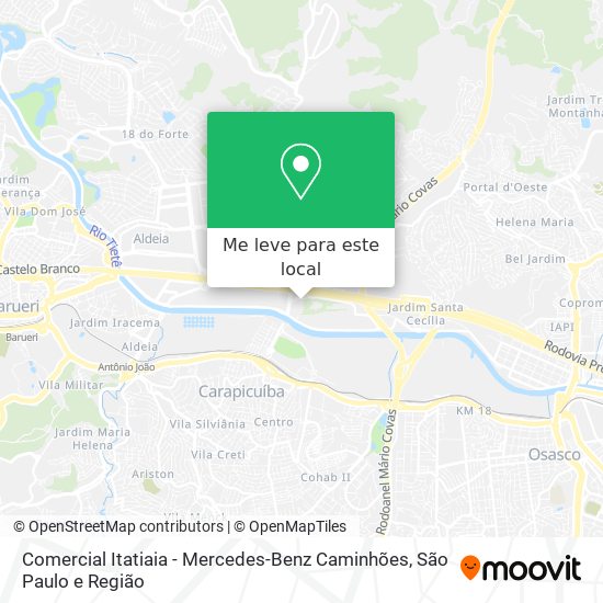 Comercial Itatiaia - Mercedes-Benz Caminhões mapa