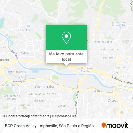 BCP Green Valley - Alphaville mapa