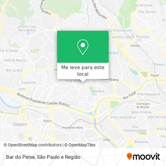 Bar do Peixe mapa